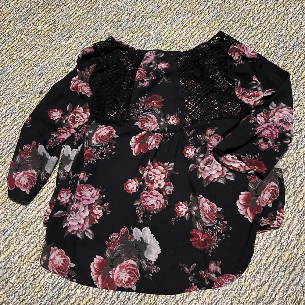 Floral business casual top